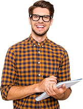 Person with laptop